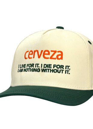 CERVEZA HAT Custom Embroidered