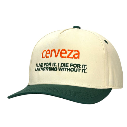 CERVEZA HAT Custom Embroidered