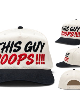This Guy Poops Funny Embroidered Snapback Hat