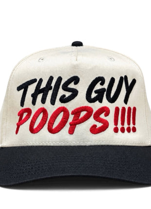 This Guy Poops Funny Embroidered Snapback Hat