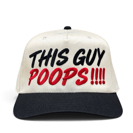 This Guy Poops Funny Embroidered Snapback Hat