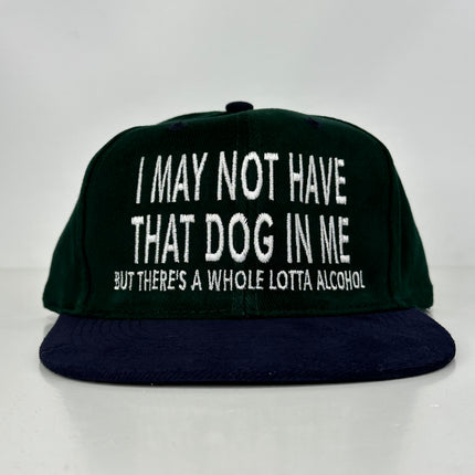 I may not have that dog in me on a Strapback Hat Cap Collab Cut the Activist Custom Embroidery