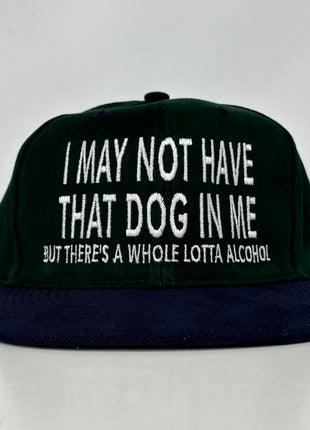 I may not have that dog in me on a Strapback Hat Cap Collab Cut the Activist Custom Embroidery