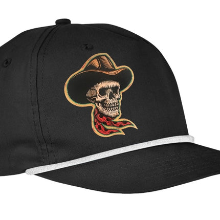 Custom order. Last rodeo on front with 10.13.2024 on back of hat. Remove white rope and add a black one. Custom embroidery
