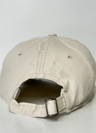 College Drunk on a tan distressed Strapback Hat Cap Custom Embroidery