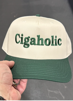 Cigaholic St. Patrick’s Day Hat Custom Embroidered Unisex Adjustable Cap