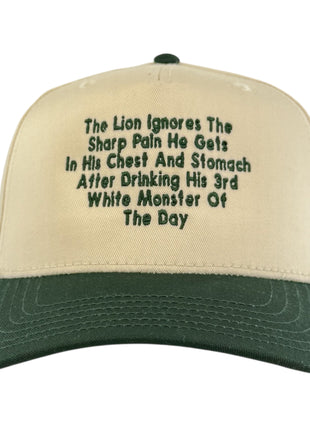 The Lion Ignores The Sharp Pain Tucker Hat Custom Embroidered