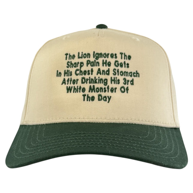 The Lion Ignores The Sharp Pain Tucker Hat Custom Embroidered