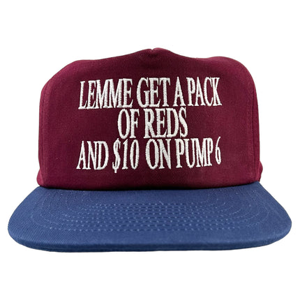 Lemme Get A Pack Of Reds And $10 On Pump 6 Maroon/Navy SnapBack Custom Embroidered Hat