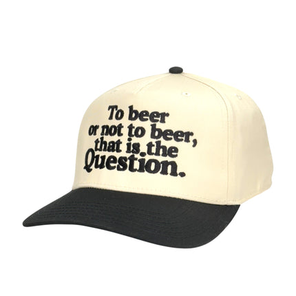 To Beer or Not to Beer Hat Custom Embroidered