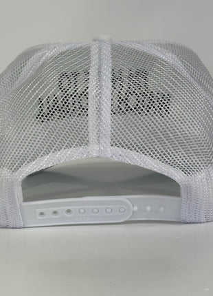 I’m here to watch football and get drunk custom embroidered mesh trucker