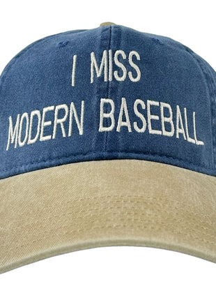 I Miss Modern Baseball Strapback Dad Hat Custom Embroidered