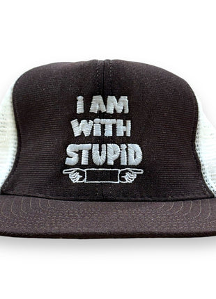 I AM WITH STUPID HAT Custom Embroidered