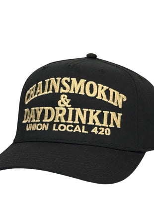 ChainSmokin & Day Drinkin Hat Custom Embroidered