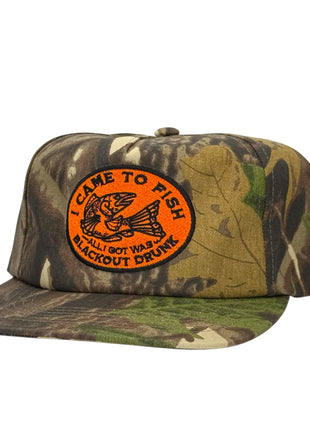 I Came to Fish Camo Hat Custom Embroidered
