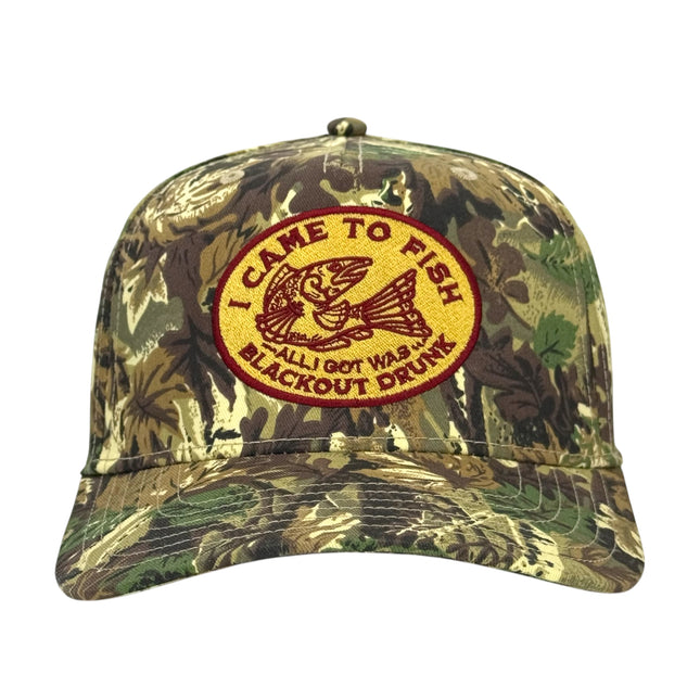 I Came to Fish Camo Hat Custom Embroidered