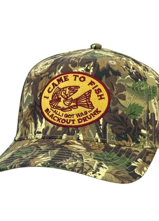 I Came to Fish Camo Hat Custom Embroidered