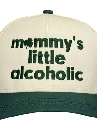 Mommy’s Little Alcoholic Hat St. Patricks Day Custom Embroidered