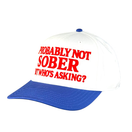 Probably Not Sober Trucker Hat Custom Embroidered Cap