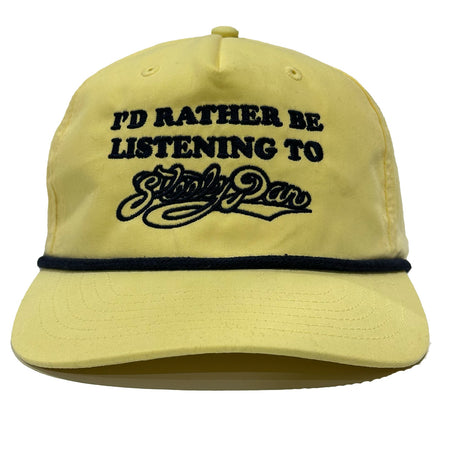 I’d rather be listening to Steely Dan Custom Embroidered Rope SnapBack Collab Forbidden Canvas
