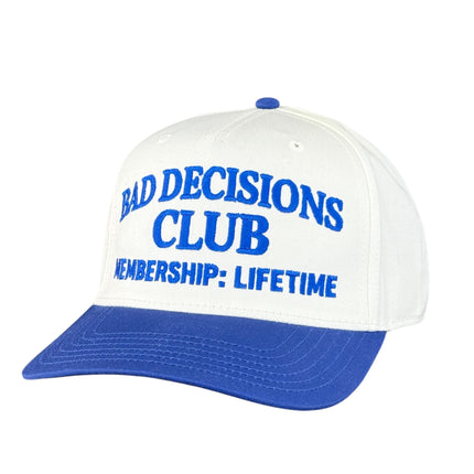 Bad Decisions Club Trucker Hat Custom Embroidered Cap