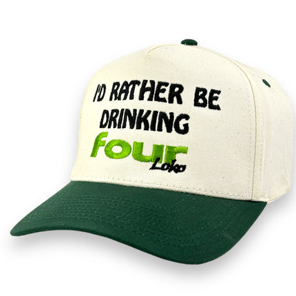 I’d Rather Be Drinking Four Loko Hat Custom Embroidered