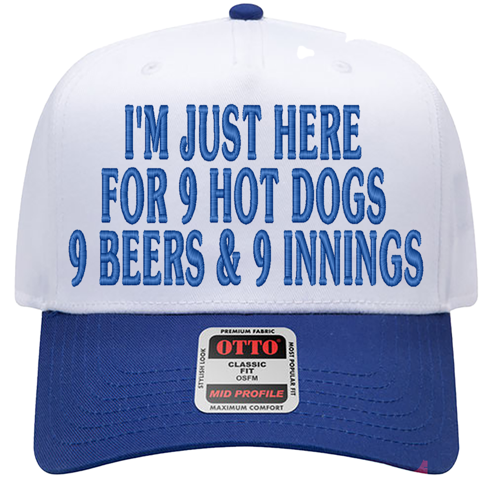 999 Challenge Hat | 9 Beers 9 Hot Dogs 9 Innings Baseball Cap