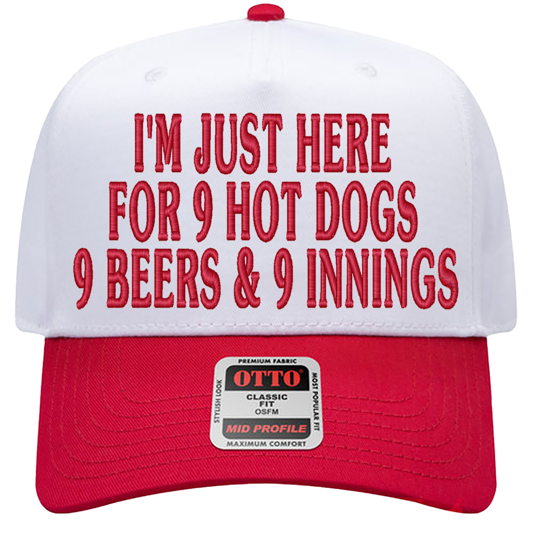 999 Challenge Hat | 9 Beers 9 Hot Dogs 9 Innings Baseball Cap