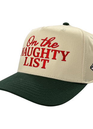 On The Naughty List Silly Goose Hat Custom Embroidered Christmas gift
