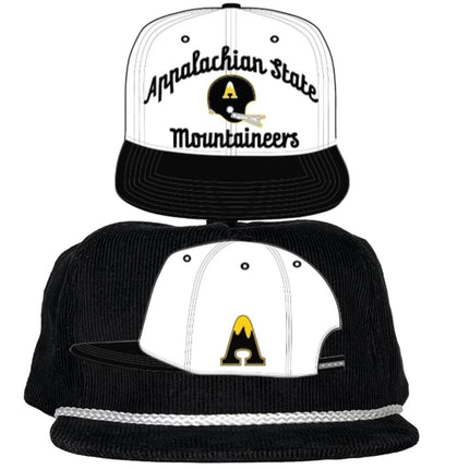 Custom order Appalachian State mountaineers on a black corduroy custom embroidery CHANGE TO BLACK ROPE