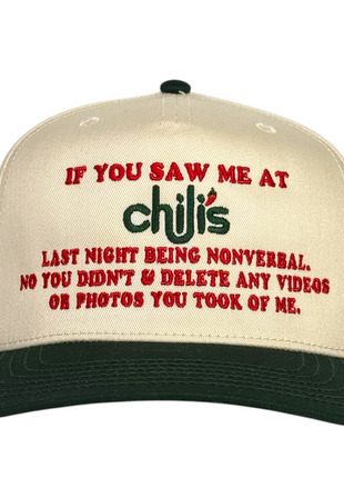 If you saw me at hat