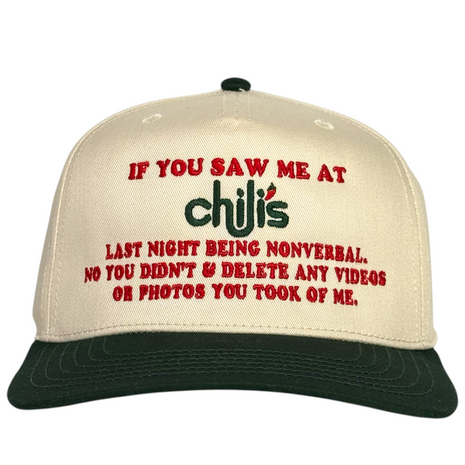 If you saw me at hat