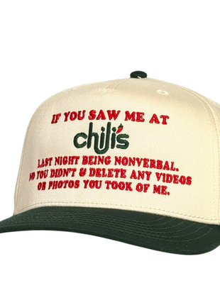 If you saw me at hat