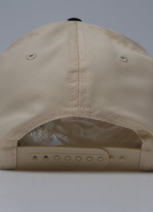 Dude it’s got a bush what the H custom embroidered hat SnapBack cream/black I Think You Should Affirm