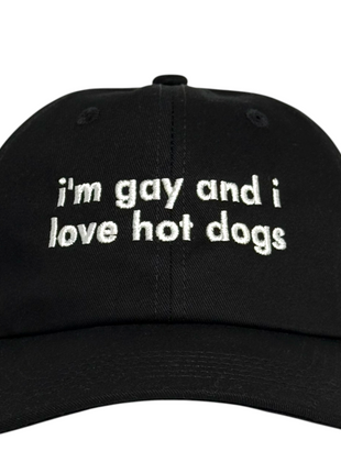I Love Hot Dogs Embroidered Cap