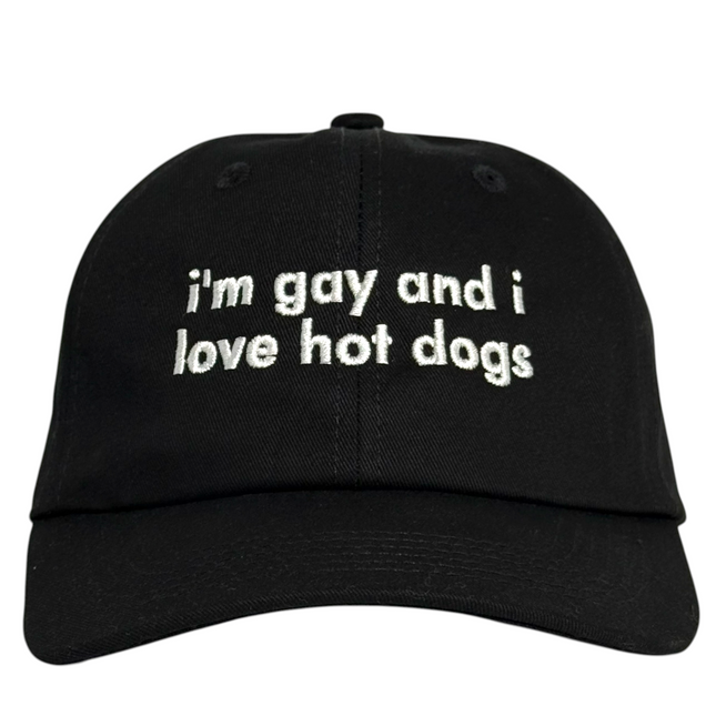 I Love Hot Dogs Embroidered Cap