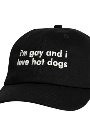 I Love Hot Dogs Embroidered Cap