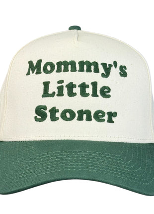 Mommy’s Little Stoner Trucker Hat Funny Custom Embroidered Cap
