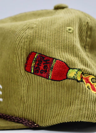 I GOT A WHOLE LOTTA SAUCE Cordaroy SnapBack Cap Hat Collab MITCHELL FERGUSON Merch Custom Embroidered