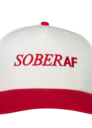 SOBER AF Trucker Hat Funny Sober Hat Recovery Humor Cap Bold Statement Snapback
