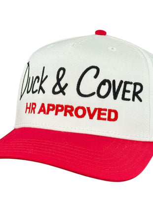 Duck & Cover HR Approved Hat Custom Embroidered Inspired by viral Legendary Concert Kiss Cam Moment CEO Hat Cap