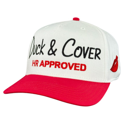 Duck & Cover HR Approved Hat Custom Embroidered Inspired by viral Legendary Concert Kiss Cam Moment CEO Hat Cap