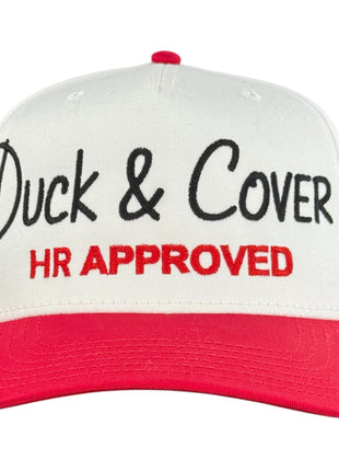 Duck & Cover HR Approved Hat Custom Embroidered Inspired by viral Legendary Concert Kiss Cam Moment CEO Hat Cap