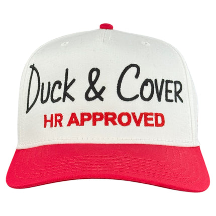 Duck & Cover HR Approved Hat Custom Embroidered Inspired by viral Legendary Concert Kiss Cam Moment CEO Hat Cap