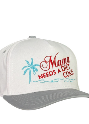 Mama Needs a Diet Soda Hat Funny Summer Mom Trucker Cap