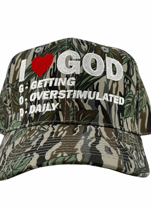 I Love God Camo SnapBack Custom Embroidered Hat