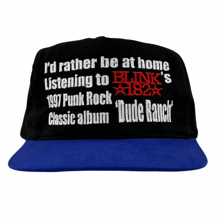 I’d Rather Be At Home Listening To Blink 182 Custom Embroidered Hat