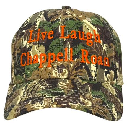 Live laugh Chappell Roan Camo Hat Custom Embroidered