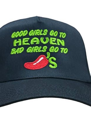 GOOD GIRLS GO TO HEAVEN HAT CUSTOM EMBROIDERY