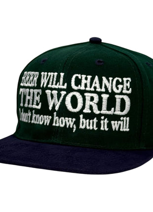 Beer Will Change The World Hat Custom Embroidered